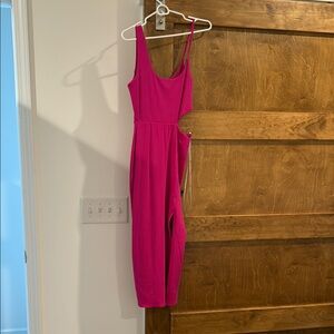 Pink Women's Cut out dress